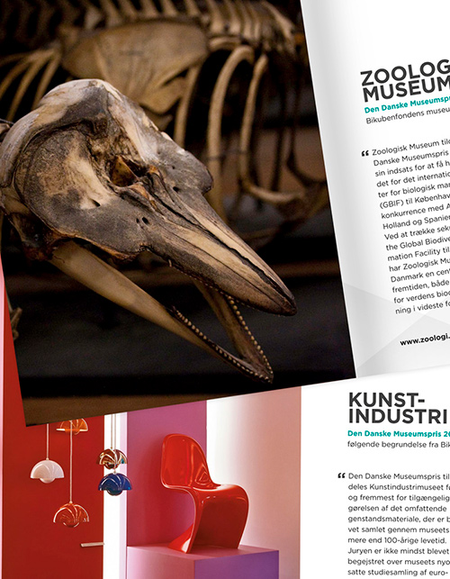 Katalogopslag, Museumspriserne, Bikubenfonden. Layout Sigrun.nu